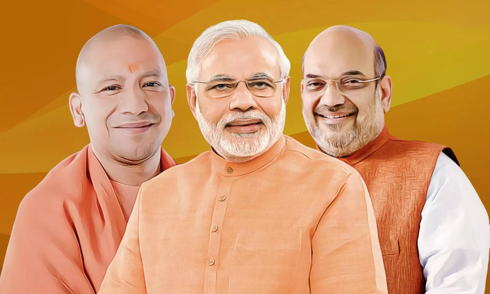 Modi, Shah, and Yogi